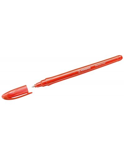Химикалка Stabilo Performer - 0.38 mm, червена - 2